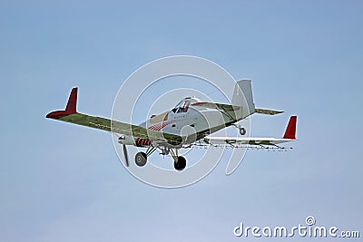 Crop Duster Airplane Stock Photo