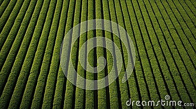 crop soybean farm aerial Cartoon Illustration