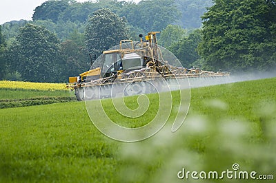 Crop Spraying Stock Photo