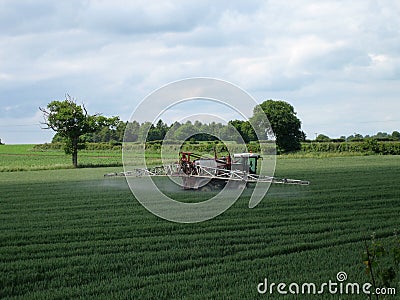 Crop Spraying Stock Photo