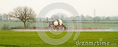 Crop Spraying Stock Photo