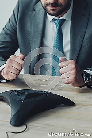 cropped shot of failed businessman Stock Photo