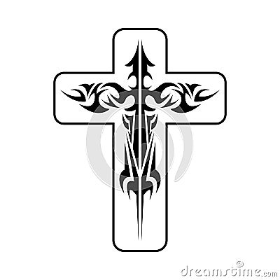 tribal cross Vector Illustration