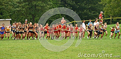 Cross country competition Editorial Stock Photo