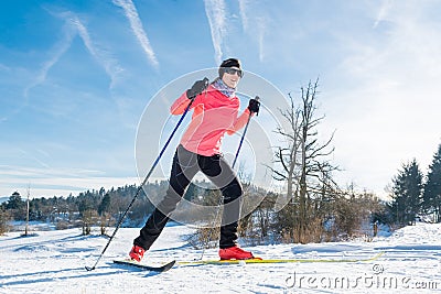 Cross country skier Stock Photo