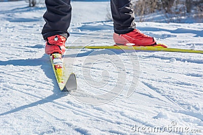 Cross country skiing Stock Photo