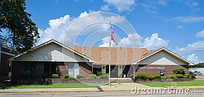 Cross County Library, Wynne Arkansas Editorial Stock Photo