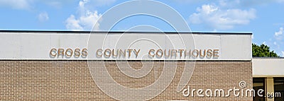 Cross County Courthouse, Wynne, Arkansas Editorial Stock Photo
