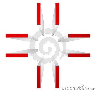 Cross-hair, target mark symbol. Align, precision or accuracy Vector Illustration