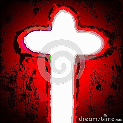 Cross of jesus christ savior Vector Illustration