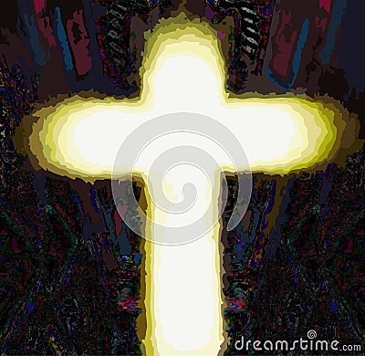 Cross of jesus christ savior Vector Illustration