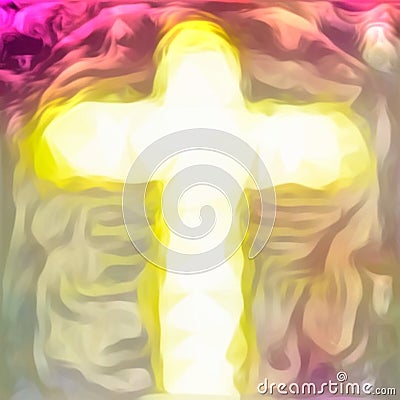 Cross of jesus christ savior Vector Illustration