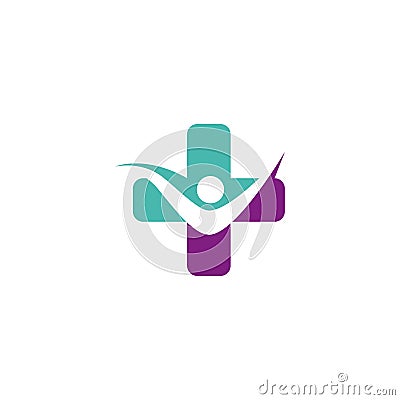 Cross Medical Logo template Vector Illustration