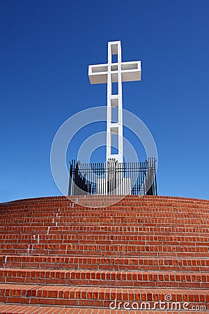 Cross on Mt. Soledad Stock Photo