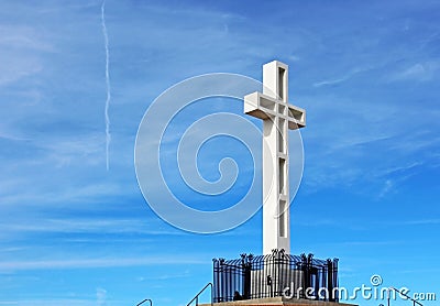 The Cross at Mt. Soledad National Veterans Memorial Park Stock Photo