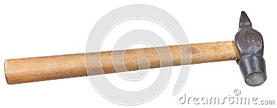 Cross Peen Hammer with round face isolated Stock Photo