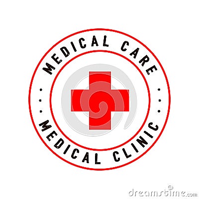 Cross red hospital medical sign Editorial Stock Photo