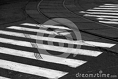 Cross road Stock Photo