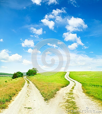 Cross roads Stock Photo