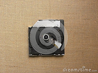 Cross section of DVD writer Stock Photo