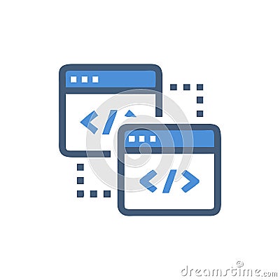 Cross-Site Scripting Protection Icon Stock Photo