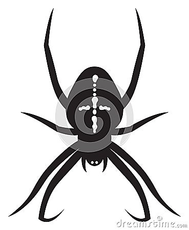 Cross spider Vector Illustration
