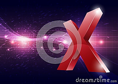 Cross symbol abstract background Vector Illustration