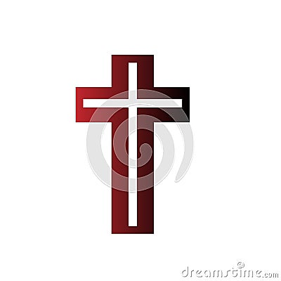 Cross symbol. symbol of christianity. Vector illustration. stock image. Vector Illustration