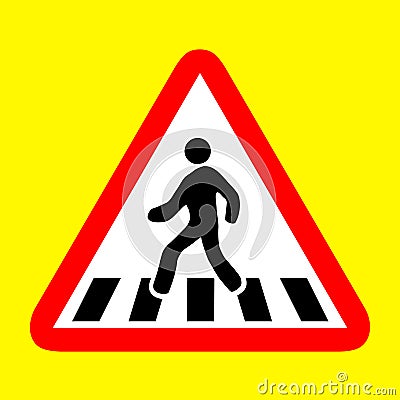 Cross walk icon great for any use. Vector EPS10. Vector Illustration