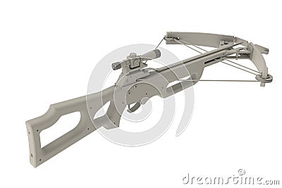 Crossbow (3D white) Stock Photo