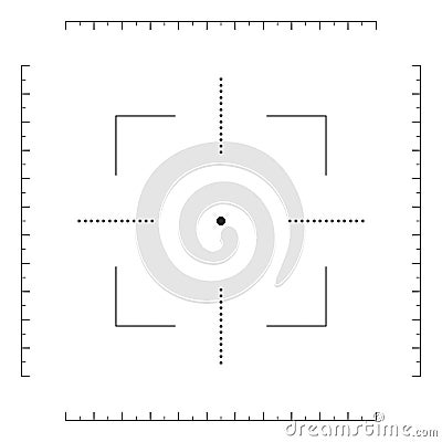 Crosshair, gun sight icon Vector Illustration