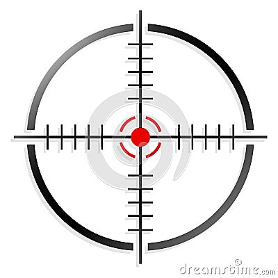 Crosshair, reticle Vector Illustration