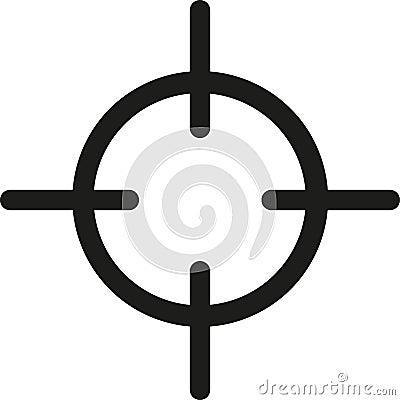 Crosshair target symbol Stock Photo