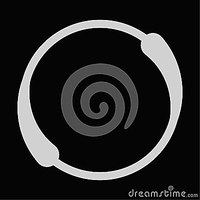 Crosshair, targetmark, reticle abstract vector. Search, seek, accuracy icon. Bullseye, pinpoint concept Vector Illustration