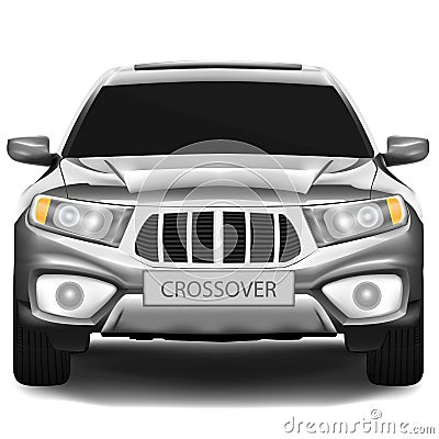 Crossover car Vector Illustration