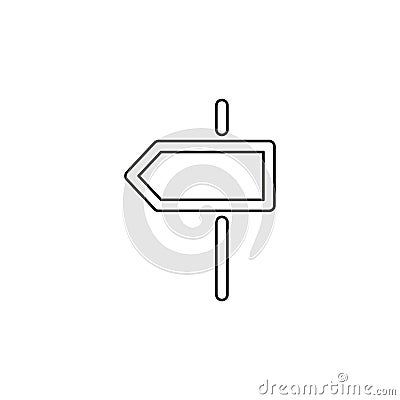Crossroad direction icon Vector Illustration