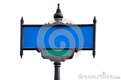 Crossroad signpost in Thailand isolated on white, With clipping path Stock Photo