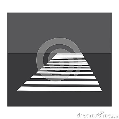 Crosswalk icon Vector Illustration