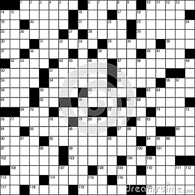 Crossword puzzle Vector Illustration