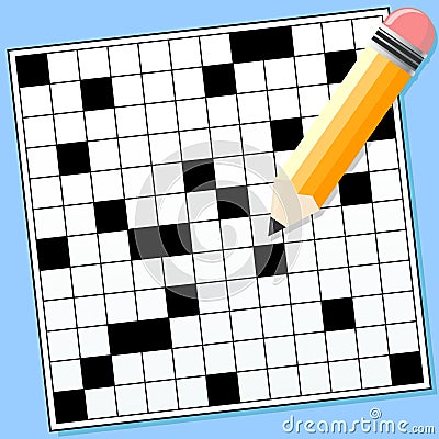 Crossword Puzzle Vector Illustration