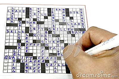 Crossword Puzzle Stock Photo