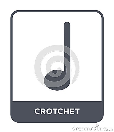 crotchet icon in trendy design style. crotchet icon isolated on white background. crotchet vector icon simple and modern flat Vector Illustration