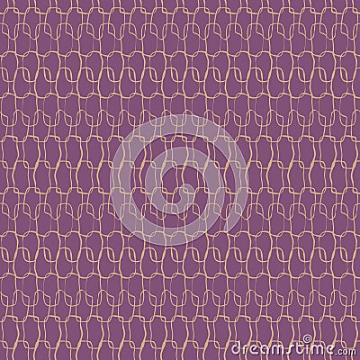 Crotchet stitches texture seamless vector purple pattern Vector Illustration