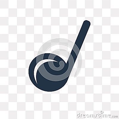 Crotchet vector icon isolated on transparent background, Crotchet transparency concept can be used web and mobile Vector Illustration