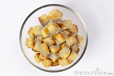 Croutons Stock Photo