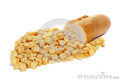 Croutons Stock Photo