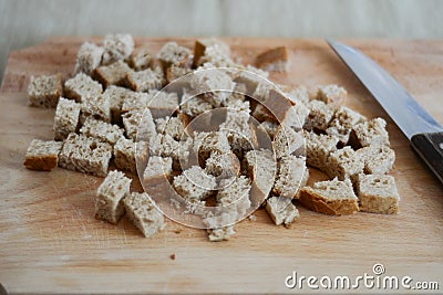 Croutons Stock Photo