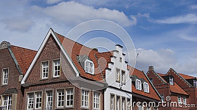 Crow stepped roof in Lingen in Germany Stock Photo