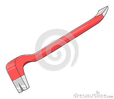 Crowbar Vector Illustration