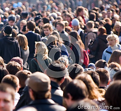 Crowd Editorial Stock Photo